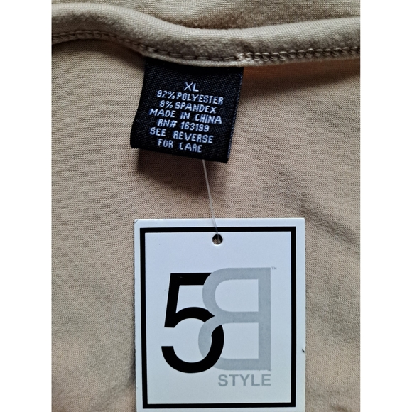 🆕️ 5B Styles Nude Side Cinched Dress - Picture 5 of 6